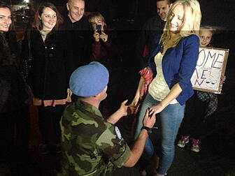 Irish troops welcomed home